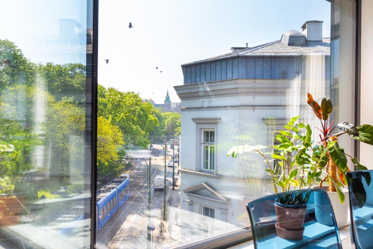 Modern View Of Planty Park Appartement Krakau Buitenkant foto