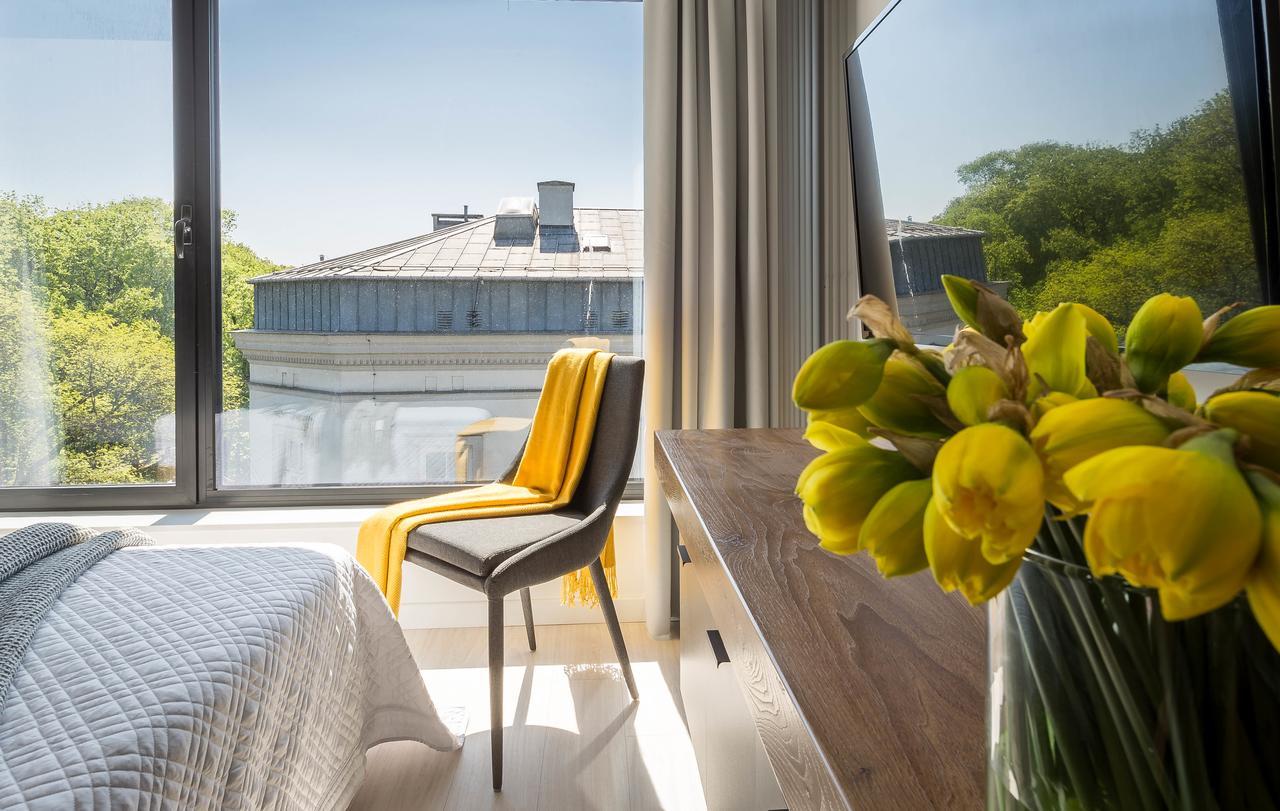 Modern View Of Planty Park Appartement Krakau Buitenkant foto