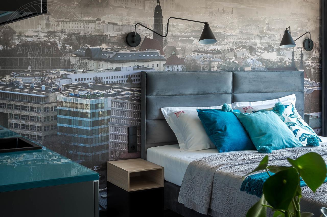 Modern View Of Planty Park Appartement Krakau Buitenkant foto