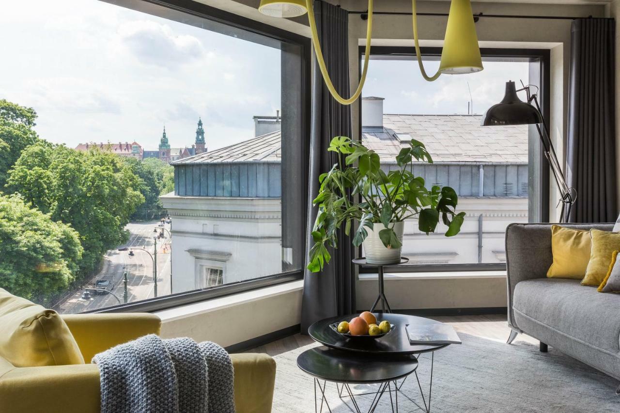 Modern View Of Planty Park Appartement Krakau Buitenkant foto