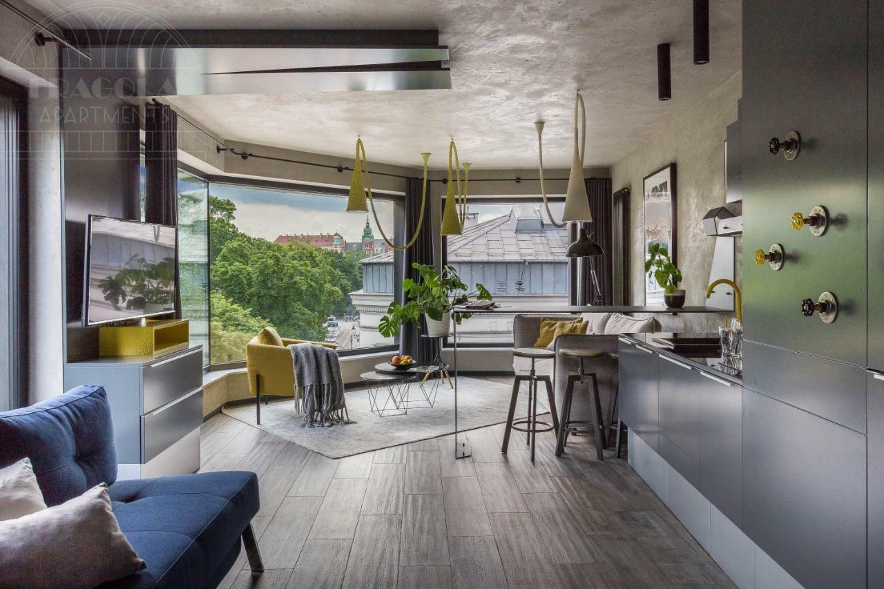 Modern View Of Planty Park Appartement Krakau Buitenkant foto