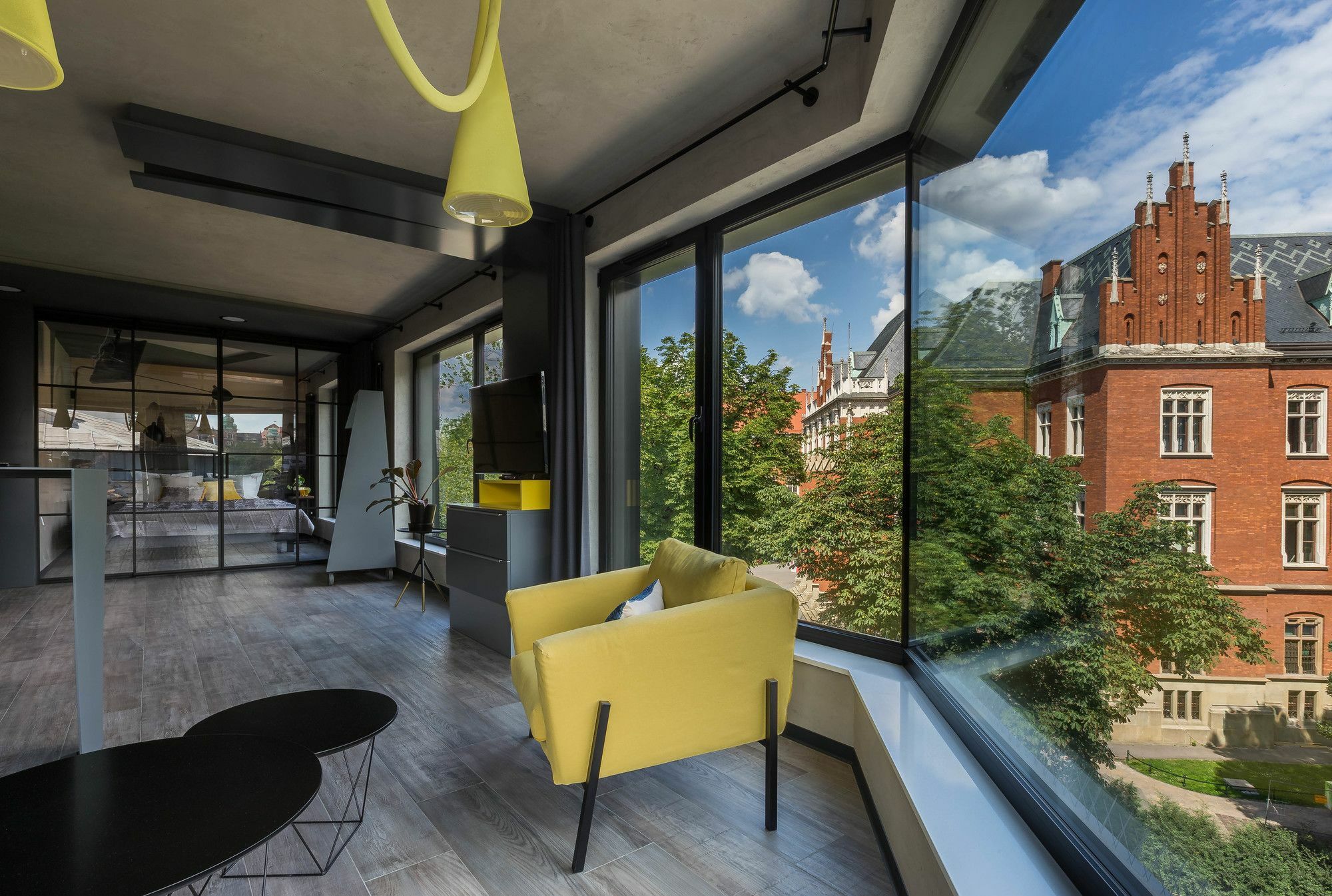 Modern View Of Planty Park Appartement Krakau Buitenkant foto